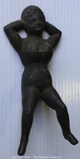 Vintage Naughty Nellie Cast Iron Boot Jack.  Measures approximately 11" long. 