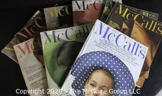 Nine Vintage McCall's Fashion Magazines. 