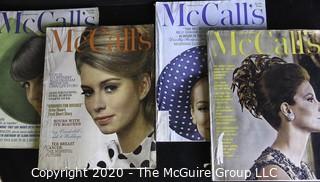 Nine Vintage McCall's Fashion Magazines. 