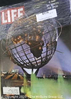 Seven Vintage Life Magazines.  Includes Kennedy, Worlds Fair and NASA.