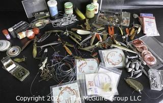 Large Lot of Vintage Fishing Lures and Tackle.  