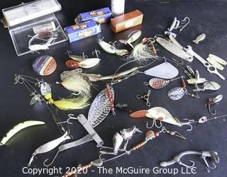 Lot of Vintage Fishing Tackle and Lures. 