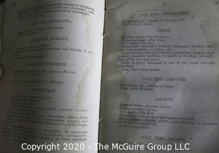 Three Antique Medical Books.  Includes Concentrated Medicines, The Young Chemist and The Medical Eclectic.  Also Includes a Graduation Program from Eclectic Medical College from 1876.