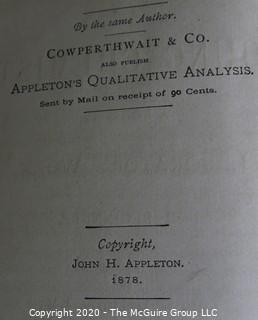 Three Antique Medical Books.  Includes Concentrated Medicines, The Young Chemist and The Medical Eclectic.  Also Includes a Graduation Program from Eclectic Medical College from 1876.