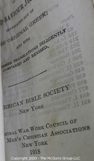 Group of Holy Bibles and Book of Common Prayer. One distributed to the Armed Forces by the White House in 1941. Various Conditions. 