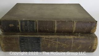 Two Antique Science Books: Fractures and Dislocation, 1870 & Chemistry - Inorganic and Organic, 1878 