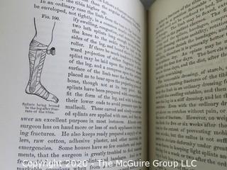 Two Antique Science Books: Fractures and Dislocation, 1870 & Chemistry - Inorganic and Organic, 1878 