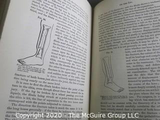 Two Antique Science Books: Fractures and Dislocation, 1870 & Chemistry - Inorganic and Organic, 1878 