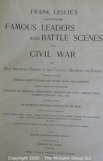 Antique Book - Famous Leaders and Battle Scenes of the Civil War, 1896.