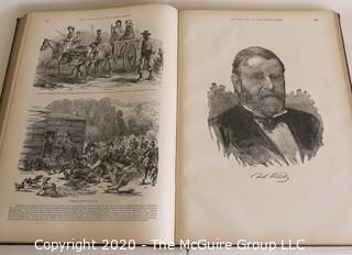 Antique Book - Famous Leaders and Battle Scenes of the Civil War, 1896.