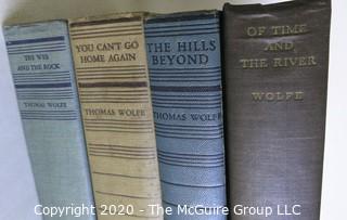 Vintage Four Volume Set of Books by Thomas Wolfe, Dial Press.