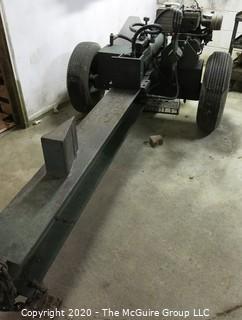 Working Gas Powered Briggs and Stratton Hydraulic Log Splitter; transportable; 10' long; 31" capacity; 8" wide I beam; very heavy duty. 