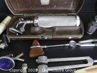 Large Collection of Vintage Medical Tools and Equipment. 
