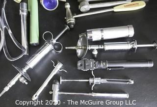 Large Collection of Vintage Medical Tools and Equipment. 
