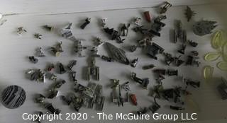 Large Lot of Star Wars Micro Machines Figures with Death Star and Vehicles Including TIE Fighters, Millennium Falcon, Etc.