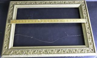 Group of Vintage Frames in Various Sizes.  Most Gilt.