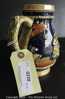 German Porcelain Hand Painted Beer Stein.