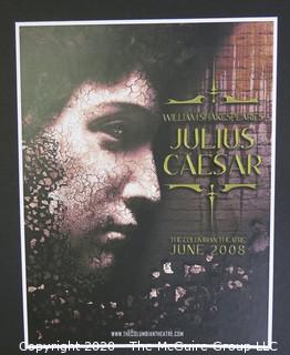 2008 Julius Caeser Movie Poster.  Measures approximately 13" x 10".