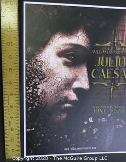 2008 Julius Caeser Movie Poster.  Measures approximately 13" x 10".