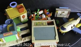 Group of Vintage Fisher Price Toys. Includes Little People Playsets.