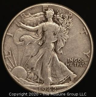 1942 Walking Liberty Half Dollar - Silver