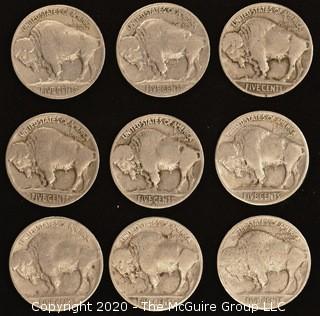 1926, 1927, 1935, 1936, 1937, 1937-D Buffalo Nickels