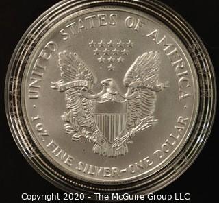 1991 American Eagle Silver Dollar; in presentation box