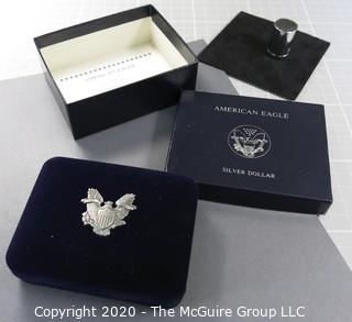 1991 American Eagle Silver Dollar; in presentation box