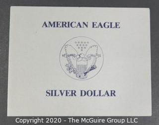 1991 American Eagle Silver Dollar; in presentation box