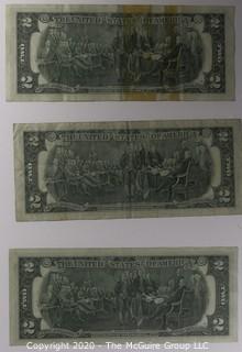 (1) 1963 Red Seal 2 Dollar Currency Note and (5) 1976 2 Dollar Currency Notes 