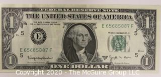 (9) Series E 1 dollar U.S. Currency Notes