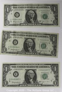 (9) Series E 1 dollar U.S. Currency Notes