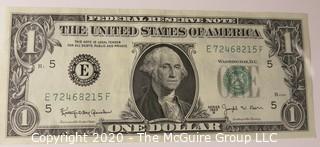 (9) Series E 1 dollar U.S. Currency Notes