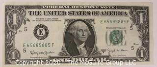 (9) Series E 1 dollar U.S. Currency Notes