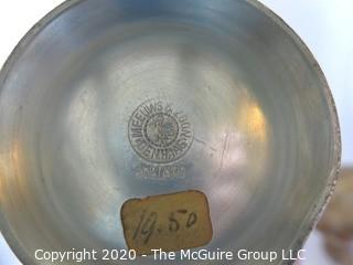 Tagine Baking Dish, Marble Decorative Mushrooms and Two Pewter Pitchers.