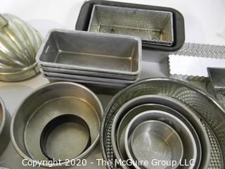 Large Collection of Baking Pans and Molds.