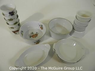 Collection of bakeware and dinnerware, including Dansk