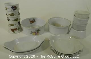 Collection of bakeware and dinnerware, including Dansk