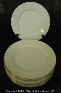 Set of (8) European hallmarked dinner plates