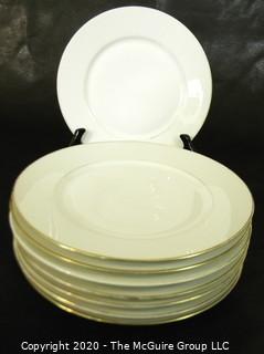 Set of (8) European hallmarked dinner plates