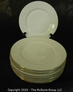 Set of (8) European hallmarked dinner plates