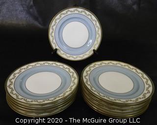 Set of (12) Hutschenreuther dinner plates; made in Germany