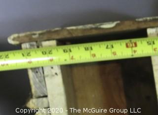 (2) Distressed Wooden Columns; approx 48"T