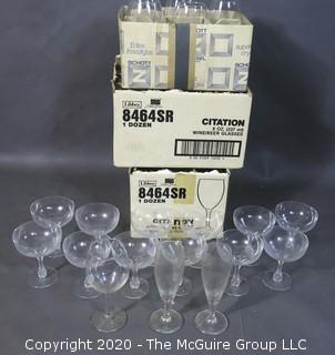 Collection of Assorted Clear Stemware  