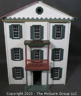 Vintage Doll House with Furniture and Accessories; 23"W x 32"T  