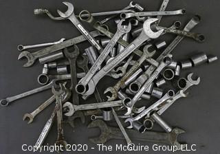 Assorted Wrenches and Ratchets with Sockets.  Some by Craftsman.