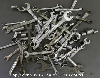 Assorted Wrenches and Ratchets with Sockets.  Some by Craftsman.