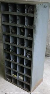 Metal Parts Bin with 36 Cubicles;  12 x 18 x 42"