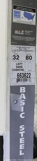 32 x 80" Left Hand Inswing Steel Door with Jamb; New