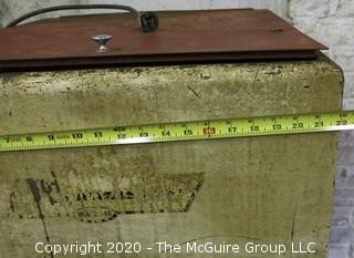 Collection including mechanics electric parts washer, safety rag waste can and metal step/stool